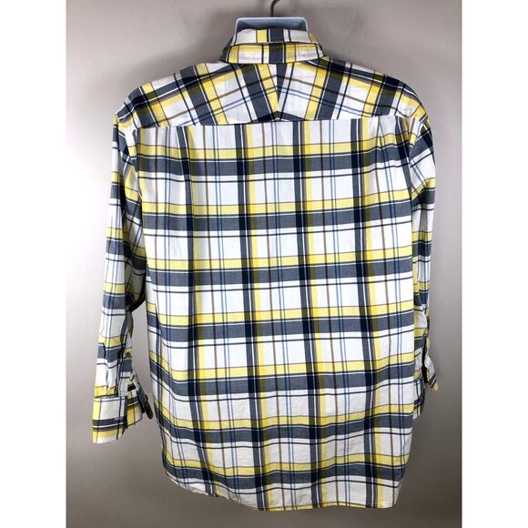Charles Tyrwhitt Weekend Men's Button Down Shirt Long Sleeve Size XL Yellow - Picture 6 of 13